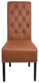 Καρέκλα Τραπεζαρίας NEW Τ-14 Fylliana Terracota - Wenge  45x65x103 εκ. 2αδα