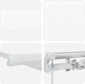 vidaXL Αναδιπλούμενη τέντα Λευκό 400 x 300 εκ