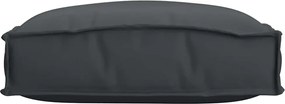 vidaXL Μαξιλάρι 2 pcs Μαύρο 40 x 40 x 8 εκ. Ύφασμα Όξφορντ