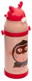 Θερμός Παιδικό Ανοξείδωτο 350ml Animals Gorilla Red Estia Home Art 01-10966