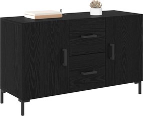 vidaXL Πλαϊνό γραφείο Μαύρη Οξυά 100 x 36 x 60 εκ. Επεξεργασμένο Ξύλο