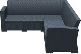 Γωνία Monaco Grey Dark 207Χ207Χ79Εκ.