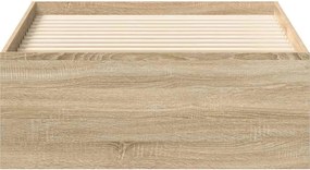 vidaXL Πλαίσιο Κρεβατιού Sonoma Δρυς 90 x 190 εκ.