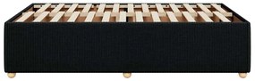 vidaXL Σκελετός Κρεβατιού Χωρίς Στρώμα Μαύρο 120x200 εκ. Υφασμάτινο