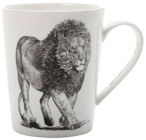 Κούπα African Lion Marini Ferlazzo DX0515 450ml Black-White Maxwell &amp; Williams Πορσελάνη