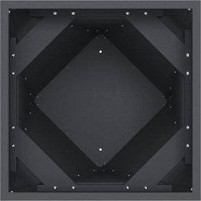 vidaXL Γλάστρα 2 τμχ. Ανθρακί 50 x 50 x 75 cm Ατσάλι
