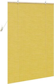 vidaXL Ρόλερ (στόρι) Κίτρινο 100 x 160 cm Μπαμπού