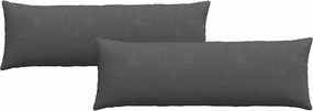 vidaXL Μαξιλάρι Καναπέ 2 pcs Σκούρο Γκρι 120 x 40 cm