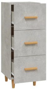 vidaXL Ντουλάπι Γκρι Σκυροδέματος 34,5x34x90 εκ. Επεξεργασμένο Ξύλο