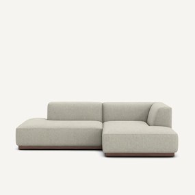 Γωνιακός καναπές δεξιός XL από υφασμάτινο τουίντ, JACOPO