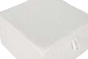 Σκαμπό Home ESPRIT Λευκό πολυεστέρας Ξύλο MDF 60 x 60 x 36 cm