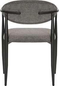 Καρέκλα - Πολυθρόνα Kalone ύφασμα σε ανθρακί απόχρωση 56x55x78εκ 2αδα 56x55x78 εκ.