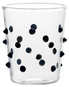 Ποτήρι Party Junior PY00302 95ml Black-Clear Zafferano Glass