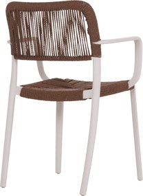 ΠΟΛΥΘΡΟΝΑ ΕΞ.ΧΩΡΟΥ STRIDER HM6391.01 ΛΕΥΚΟ ΠΟΛΥΠΡΟΠΥΛΕΝΙΟ--ΚΑΦΕ ΣΧΟΙΝΙ 57x53x80Υεκ.