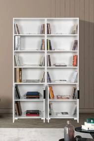 Βιβλιοθήκη Λευκό DOCLI 120x30x2