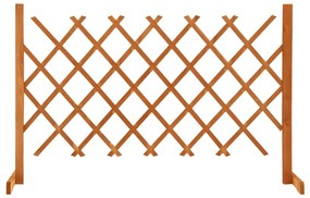 Καφασωτό Φράχτης Κήπου Πορτοκαλί 120x90 εκ. Μασίφ Ξύλο Ελάτης