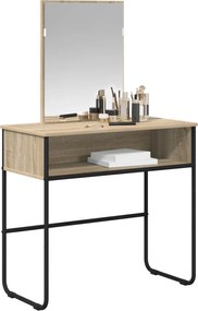 vidaXL Τραπέζι περιποίησης με ράφι Sonoma Δρυς 81 x 40 x 131 εκ