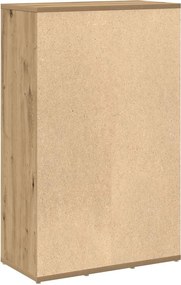 vidaXL Βιβλιοθήκη Artisan Δρυς 50x25x80 εκ. Επεξεργασμένο Ξύλο