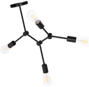 ΦΩΤΙΣΤΙΚΟ ΟΡΟΦΗΣ 4-ΦΩΤΟ LIGHTY HM7405.11 ΜΕΤΑΛΛΟ ΣΕ ΜΑΥΡΟ 57x5x52Υεκ. (1 Τεμμάχια)