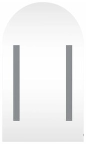 vidaXL Καθρέφτης Μπάνιου με Ντουλάπι &amp; LED Αψίδα Δρυός 42x13x70 εκ.