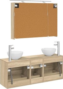 vidaXL Σετ Επίπλων Μπάνιου 4 pcs Sonoma Δρυς