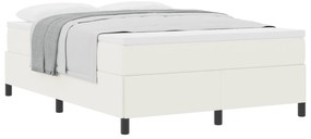 vidaXL Κρεβάτι Κρεμ 160x200 εκ από ύφασμα κορντούρας