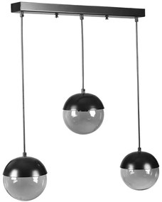Φωτιστικό Οροφής - Ράγα Kure 941RTN1231 55x15x70cm 3xE27 40W Black Opviq