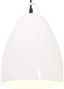 vidaXL Φωτιστικό Industrial Στρογγυλό 25 W Λευκό 32 εκ. Ε27
