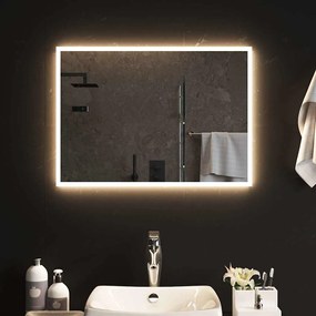 vidaXL Καθρέφτης Μπάνιου με LED 70x50 εκ.