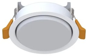 Σποτ Φωτιστικό Χωνευτό Στρογγυλό Μικρό GX53 15W IP20 Uno Nowodvorski-10840-Λευκό 10840