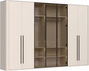 Ντουλάπα Dutchess επτάφυλλη glass