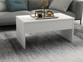 Τραπεζάκι Σαλονιού Λευκό ATRI 90x52x45