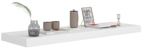 vidaXL Ράφια Τοίχου 4 τεμ. Άσπρα 80x23,5x3,8 εκ. MDF