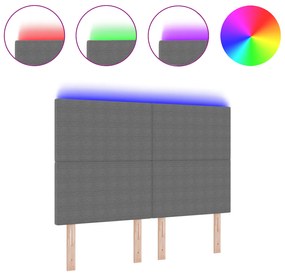 vidaXL LED Φωτιστικό Κεφαλής Γκρι 72 εκ από Κορντούρα