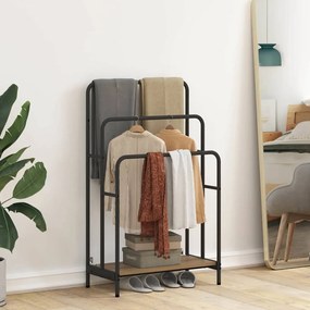 vidaXL Ράφι Ρούχων Artisan Oak 60 x 30 x 100,5 εκ Επεξεργασμένο ξύλο