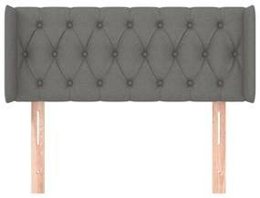 vidaXL Κεφαλάρι με Πτερύγια Σκούρο Γκρι 93x16x78/88 εκ. Υφασμάτινο