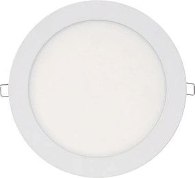 LED Πάνελ Στρογγυλό Χωνευτό Φ22,5cm 3000K 18W Λευκό