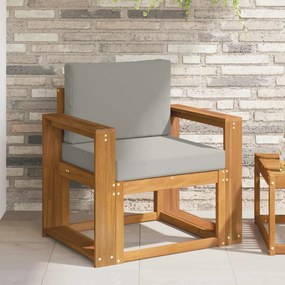 vidaXL Εξωτερικός καναπές Στερεό Ξύλο Ακακίας και Πολυεστέρ