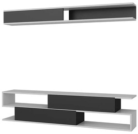Σύνθεση Τηλεόρασης Sims 788DEC3061 176x31,5x39cm Black-White