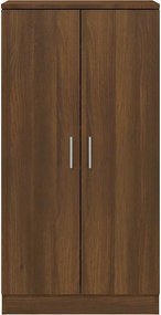 vidaXL Παπουτσοθήκη Καφέ Δρυς 55x35x108 εκ. από Τεχνητό Ξύλο