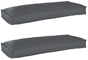 vidaXL Σετ Μαξιλαριών Πάγου 2 pcs Ανθρακί 100 x 40 x 8 εκ