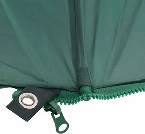 vidaXL Ομπρέλα Ψαρέματος Πράσινη 220 x 185 εκ.