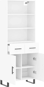 vidaXL Ντουλάπι Λευκό 69,5x34x180 εκ. από Επεξεργασμένο Ξύλο