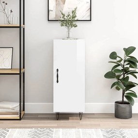 vidaXL Ντουλάπι Γυαλιστερό Λευκό 34,5x34x90 εκ. Επεξεργασμένο Ξύλο