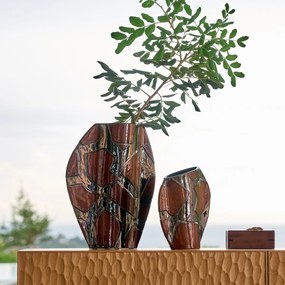 Βάζο κεραμικής, βαμμένο με το χέρι, Iridyo
