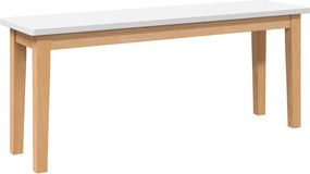 Πάγκος vidaXL 110 cm μασίφ ξύλο καουτσούκ