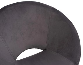 Πολυθρόνα Κουνιστή PAULINA C8399.01 με Γκρί Βελούδο 76X86X76Υ εκ. 76x86x76 εκ.