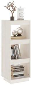 vidaXL Βιβλιοθήκη/Διαχωρ. Χώρου Λευκό 40x35x103 εκ. Μασίφ Ξύλο Πεύκου