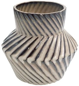 Βάζο Κεραμικό 003-224-113 20x18cm Beige-Brown Ceramic