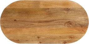 vidaXL Επιφάνεια Τραπεζιού Οβάλ 140x50x2,5 εκ. Μασίφ Ξύλο Μάνγκο